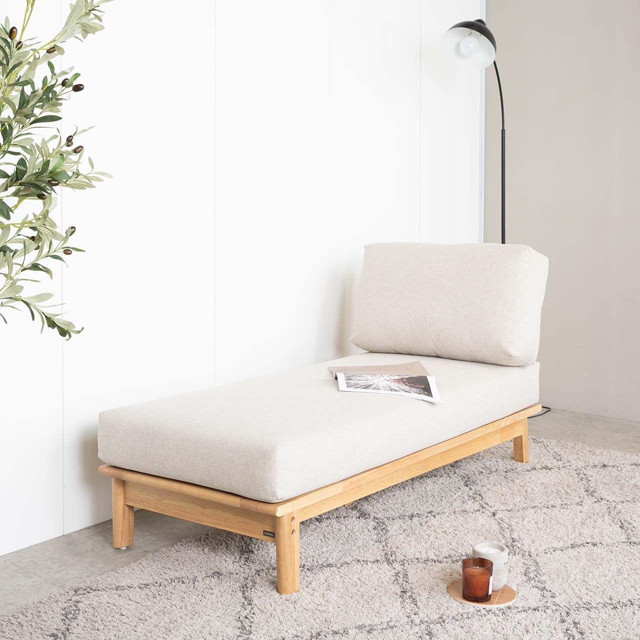 Ghế Sofa Góc Gỗ Cao Su Tự Nhiên MOHO VLINE 601